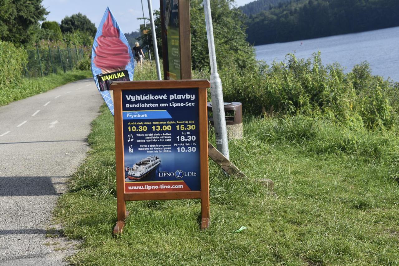 Novy Apartman V Arealu Wellness Hotelu Frymburk Exterior foto